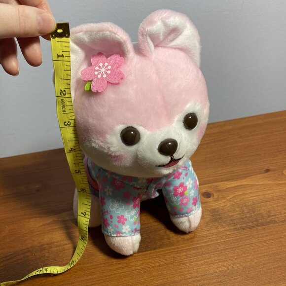 YumeTwins Amuse Mameshiba Pink Shiba Inu Puppy Dog Kimono Plush - Picture 9 of 9